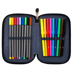 Penar Echipat cu 3 Fermoare, St.Right, Colectia - Play New Level PC05, 19x13x7cm - Img 3