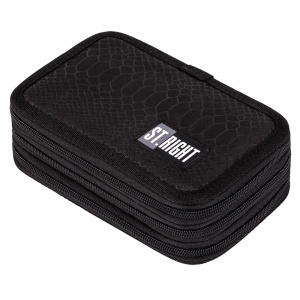 Penar Echipat cu 3 Fermoare, St.Right, Colectia - Shiny Snake PC05, 19x13x7cm - Img 1
