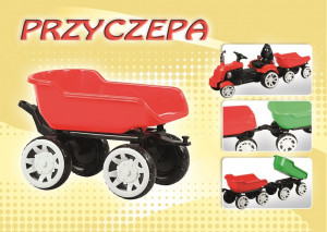 Remorca pentru Tractor si Atv , Pozarlik , 4 Roti, Rosie - Img 2