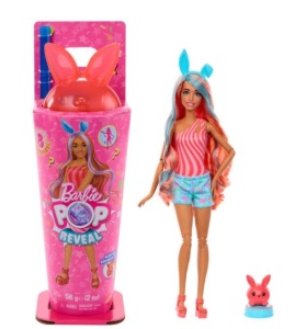 Set Barbie Pop Reveal, Mattel, figurina cu iepuras, 8 surprize