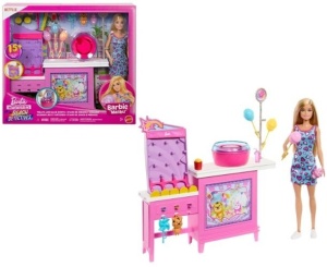 Set de joaca Papusa Barbie Mysteries - Beach Detectives, Cabina de jocuri