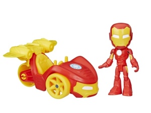 Set de joaca Spidey and his Amazing Friends - Figurina si accesoriu, Iron Man Cutie Maro