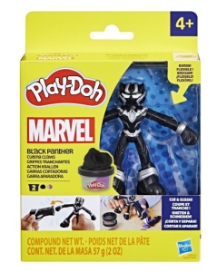 Set Play-Doh Marvel - Black Panther, cu figurina, 10 cm