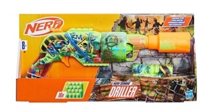 Blaster Nerf, Zombie Driller cu 16 proiectile 8+ani