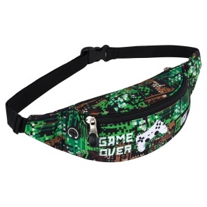 Borseta Brau 2 Fermoare St.Right, Impermeabila, Game Over WB01, 10x26x7cm