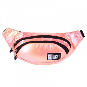 Borseta Brau Rigida, 2 Compartimente, St.Majewski, Impermeabila, Reglabil Intre 86 - 128 cm, St.Majewski, Colectia St.Right - CORAL HOLO WB02, 30x14.5x7cm - Img 1