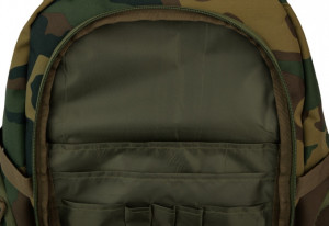 Ghiozdan 4 Compartimente, St.Majewski, Impermeabil, Gama St.Right - Military Woodland Camo, Format BP36 46x30x20cm - Img 6