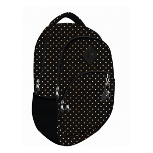 Ghiozdan Loozz, Golden Dots, 3 Compartimente, Impermeabil, 43x31x24cm