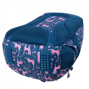 Ghiozdan Prescolari, 3 Compartimente, Ergonomic, Impermeabil, Elemente Reflectorizante, Colectia St.Right - Lazy Cats BP26, 39x27x17cm - Img 6