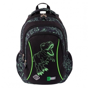 Ghiozdan Prescolari, Impermeabil, Colectia St.Right - Reflective T-Rex BP26, 39x27x17cm - Img 1