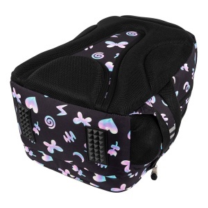 Ghiozdan Scolar Copii St.Right, BP58 Holo Baloons, 4 Compartimente, Ergonomic, 22L, 40x28x18cm - Img 5