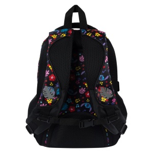 Ghiozdan Scolar cu 4 Compartimente, St.Majewski, Stitch Black Aloha BP58, 40x28x18cm - Img 4