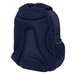 Ghiozdan Scolar, St.Majewski, 4 Compartimente, St.Right Navy Blue Silver BP05 42x30x19cm - Img 4