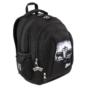 Ghiozdan Scolar St.Right BP04 - Final Lap, 4 Compartimente, Ergonomic, 43x32x20cm - Img 3