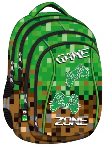 Ghiozdan Scolar St.Right BP04 - Game Zone, 4 Compartimente, Ergonomic, 43x32x20cm