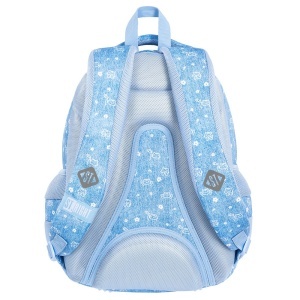 Ghiozdan Scolar St.Right BP06 - Meow Mood, 4 Compartimente, Ergonomic, 42x31x22cm - Img 2