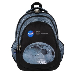 Ghiozdan Scolar St.Right BP06 - Moon View, 4 Compartimente, Ergonomic, 42x31x22cm