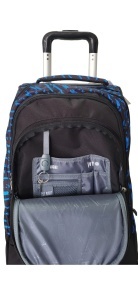 Ghiozdan tip Troler St.Right, TB03 cu Protectie Baza - Cosmic Soccer, Maner Dublu, 49x31X20cm - Img 4