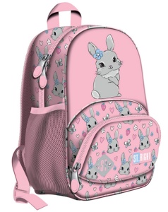 Ghiozdanel Gradinita si Excursii, St.Right, Impermeabil, Colectia - Cute Rabbit BP70 32x22x11.5cm