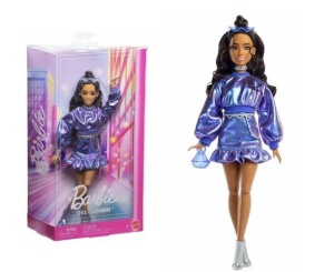 Papusa Barbie Deluxe Style – Păpușă cu ținută albastră