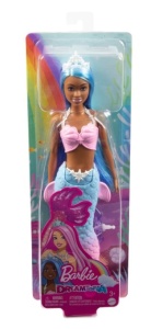 Papusa Barbie Dreamtopia - Sirena, cu par si coada albastru