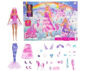 Papusa Barbie Mattel, Calendar Advent 24 Surprize 3+ani