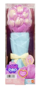 Păpușă cu accesorii surpriză Barbie Petal Pop Flower Reveal - Pink Tulip (Mattel - JMF57)