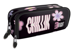 Penar Borseta cu 2 Fermoare, St.Right, PU03 Flower Mood