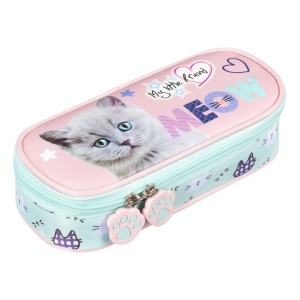 Penar Borseta Rigid, St.Majewski, cu Clapeta Interioara, Fluffy Kitty, PC01