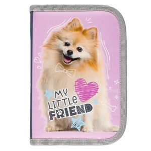 Penar cu 1 Fermoar si 2 Extensii, Neechipat, St.Majewski - Sweet Pomeranian PC03, 20.5x14x3.5 cm