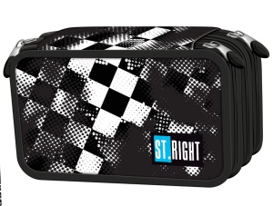 Penar Echipat cu 3 Fermoare, St.Right PC05 Race Check, 19x13x7cm