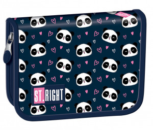 Penar Rigid cu 1 Fermoar si 2 Extensii, St. Majewski, Neechipat, Colectia St.Right - Love Panda PC03, 20.5x14x3.5cm - Img 2