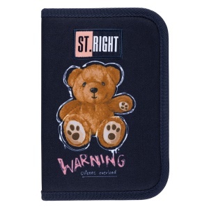 Penar St.Right, cu 1 Fermoar si 2 Extensii, Neechipat, Teddy Bear PC03, 20.5x14x3.5 cm - Img 1