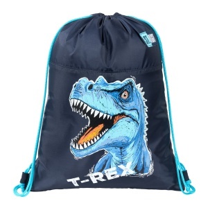 Sac Sport, Colectia St Right - Blue T-Rex SO01 43x34cm