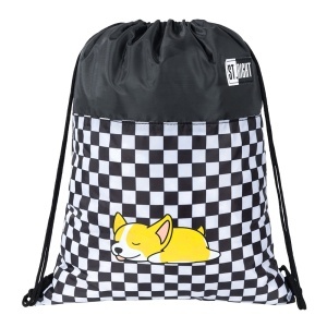 Sac Sport, Colectia St Right - Sleepy Corgi SO01 43x34cm