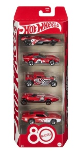 Set 5 Masinute Hot Wheels, 80th Anniversary, 1:64