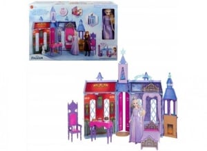 Set de joacă Disney Frozen - Castelul din Arendelle și păpușa Elsa (Mattel - HLW61)