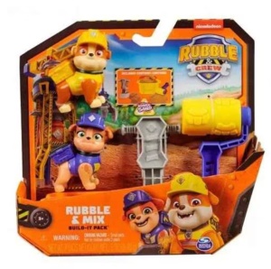 Set de joaca Paw Patrol pentru nisip Kinetic - Rubble Crew, Rubble si Mix
