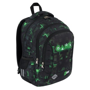 Ghiozdan Prescolari, St.Right, 3 Compartimente, Impermeabil, Green Game BP26, 39x27x17cm - Img 2