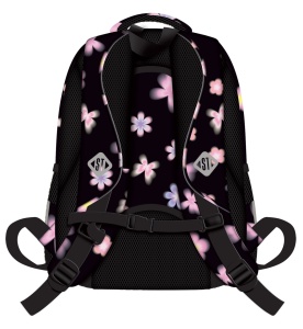 Ghiozdan Scolar Copii St.Right BP26 Flower Mood, 3 Compartimente, Ergonomic, 20L, 39x27x17 cm - Img 2