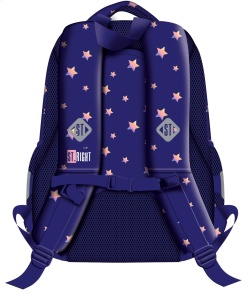 Ghiozdan Scolar Copii St.Right BP26 Unicorn Glow, 3 Compartimente, Ergonomic, 20L, 39x27x17 cm - Img 2