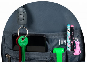 Ghiozdan Scolar cu 4 Compartimente, Ergonomic, Impermeabil, Colectia St.Right - Black Cats BP06 42x31x22cm - Img 8