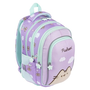 Ghiozdan Scolar cu 4 Compartimente, St.Majewski, Pusheen Violet BP58, 40x28x18cm - Img 1