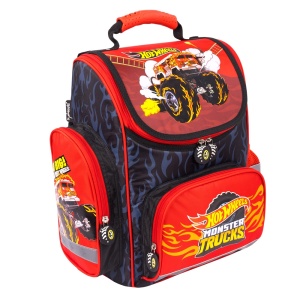 Ghiozdan Scolar Rigid St.Majewski - Hot Wheels, Ergonomic, Ventilatie