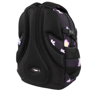 Ghiozdan Scolar St.Right BP01 Flower Mood, 4 Compartimente, Ergonomic, 43x32x21cm - Img 3