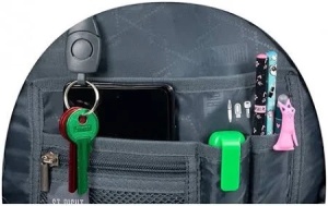 Ghiozdan, St.Right, 3 Compartimente, Impermeabil, Green Game BP77, 43x29x20cm - Img 4