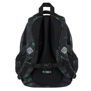 Ghiozdan St.Right, 4 Compartimente, Ergonomic, Impermeabil, Green Game BP04 43x32x20cm - Img 4