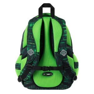 Ghiozdan St.Right, 4 Compartimente, Ergonomic, Impermeabil, Neon Pad BP04 43x32x20cm - Img 4