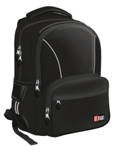 Ghiozdan St.Right, Impermeabil, Colectia - St.Black BP76, 44x30x20cm