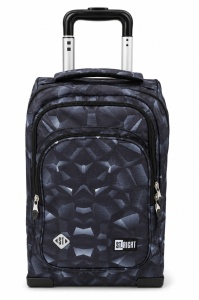 Ghiozdan tip Troler St.Right, TB03 cu Protectie Baza - Dark Abstract, Maner Dublu, 49x31X20cm